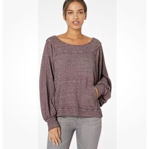 We The Free People Westend V-Back Waffle Thermal Top